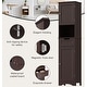 preview thumbnail 13 of 13, 67" H Tall Bathroom Cabinet Narrow Linen Tower, Storage Cabinet with 2 Doors & Drawer