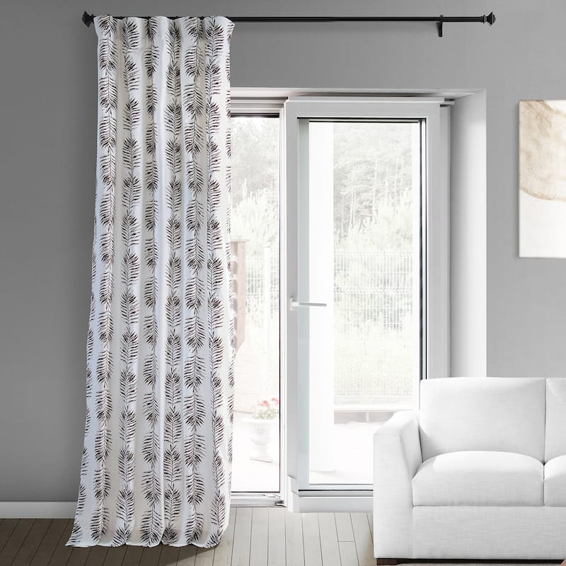Exclusive Fabrics Sago Paisley Harmony Printed Cotton Room Darkening Curtains (1 Panel)