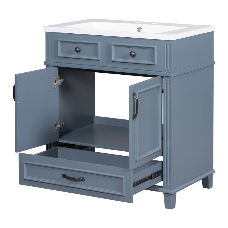 Bathroom Storage Cabinet with Soft Closing Doors