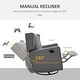 preview thumbnail 3 of 8, Wingback Swivel Recliner Chair Glider Rocking Chair with Button Tufted