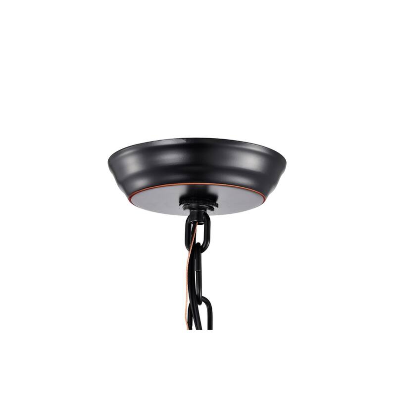 Oil Rubbed Bronze 4-Light Lantern Pendant 12 in with Sleeves - Oil Rubbed Bronze