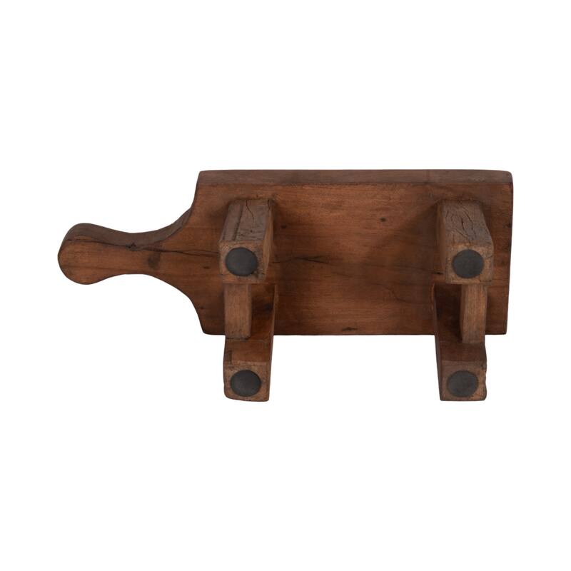 Reclaim Wood Riser Tray With Handle - Brown, 16" - 16.0"