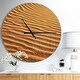preview thumbnail 1 of 7, Designart 'Beautiful Sand Desert Dunes' Oversized Landscapes Wall CLock