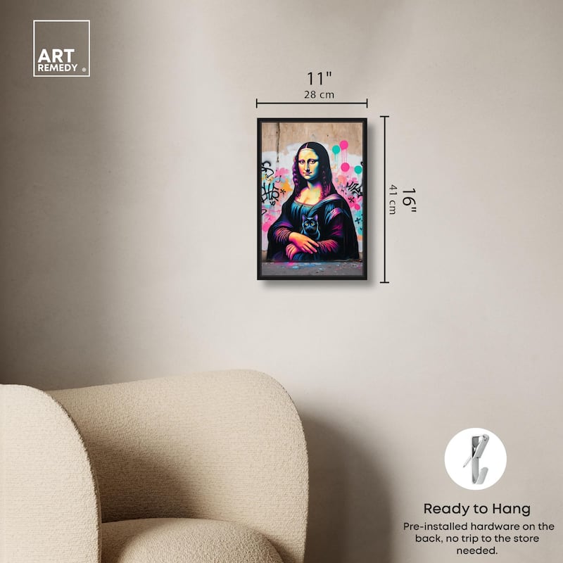 Lisa's Little Secret Canvas by Art Remedy