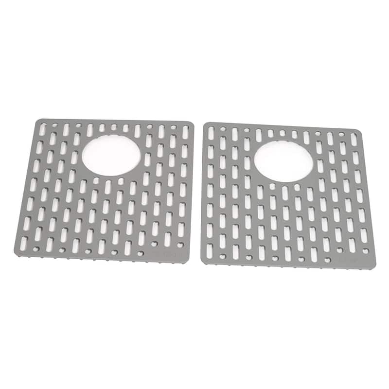 Ruvati 33-inch epiRock Workstation Warm White Double Bowl Undermount Kitchen Sink - RVG2327WB