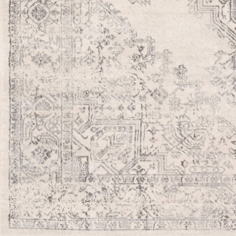 Livabliss Uranus Distressed Medallion Area Rug