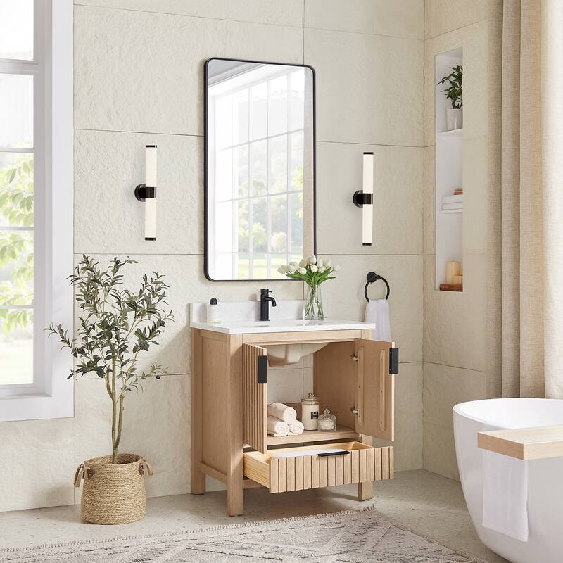 Shenzhen Bath Vanity with Composite Stone Top without Mirror