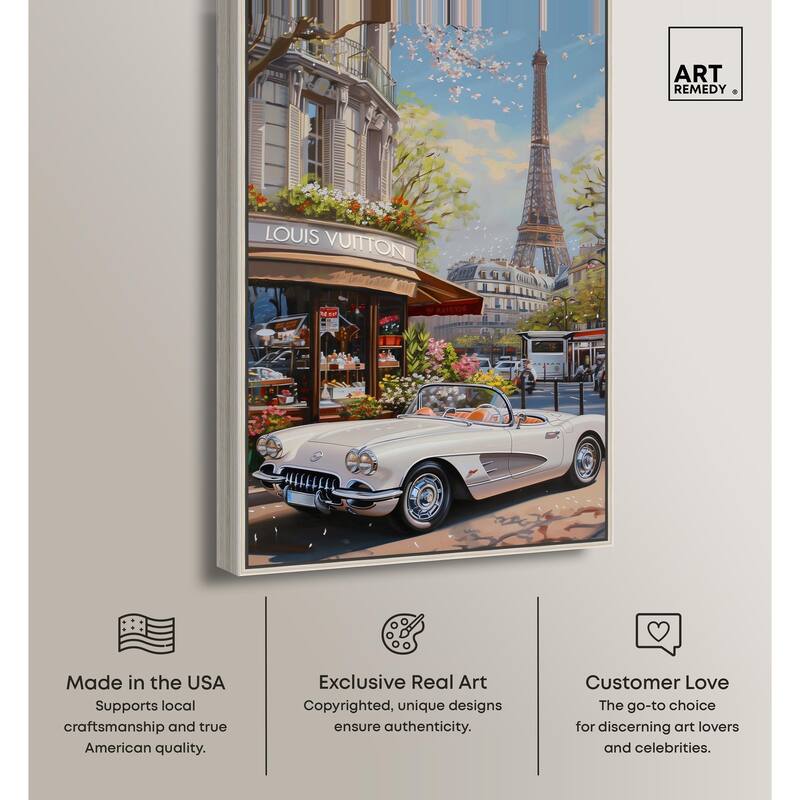 A View of Paris from the Car Canvas by Art Remedy