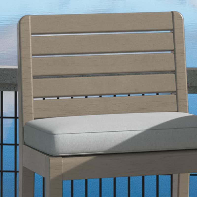 Homestyles Sustain Brown Wood Outdoor Barstool - 18" x 21" x 40"
