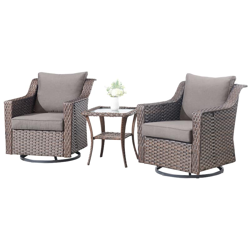Outside Patio Sofa Chair Set with Cushions