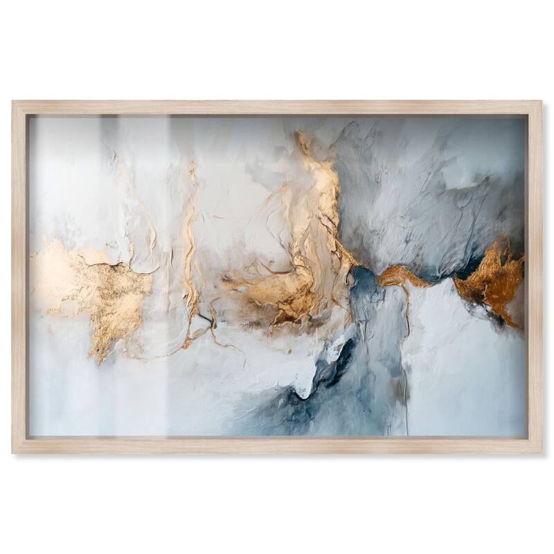Canvas of Golden Shades Shadowbox by Art Remedy - Natural - 54" x 36"