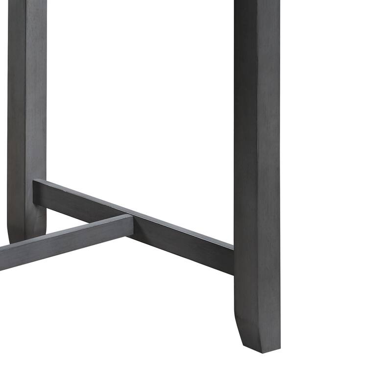 Graham 3-Piece Counter Height Dining Table with Shelves and 2 Chairs