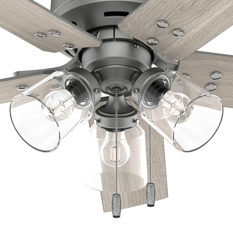 Hunter 44" Sencillo Ceiling Fan with LED Light Kit and Pull Chain