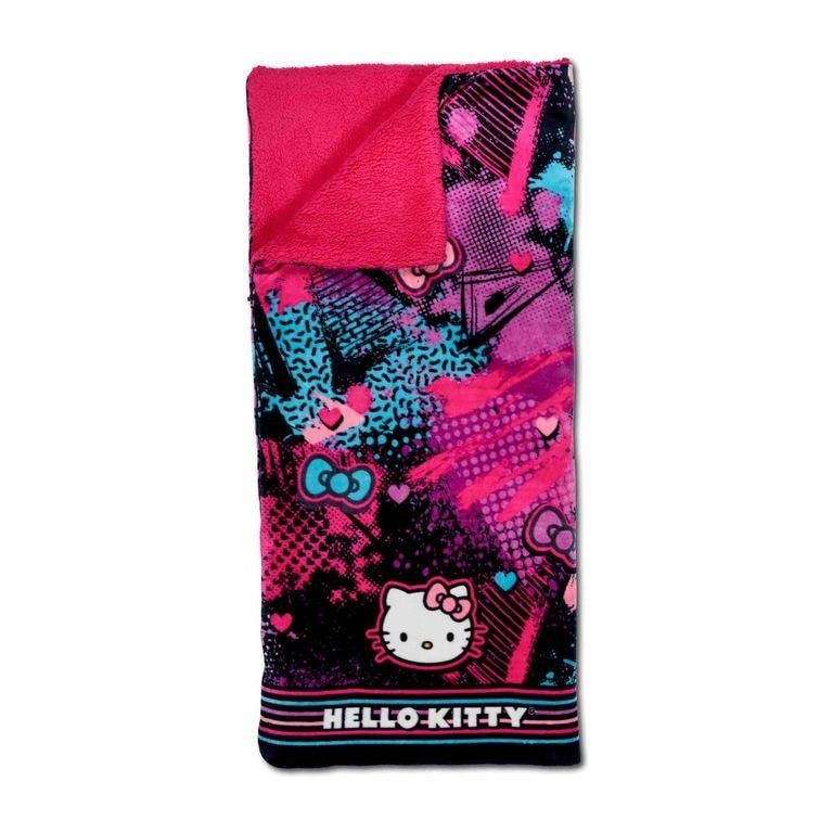 Sanrio Hello Kitty Slumber Kitty Cloud Touch Sherpa Slumber Bag 27×56 Inches