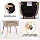 preview thumbnail 5 of 23, Modern Upholstered Solid Wood Dining Chair With Arms (Set of 2)