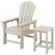 preview thumbnail 2 of 193, Laguna Kids Outdoor Poly Adirondack Chair With Side Table 2-Piece Set Sand
