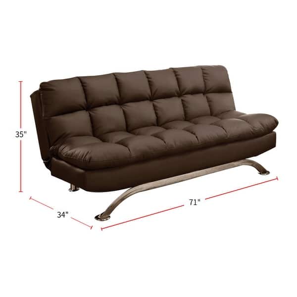 Convertible Leatherette Futon Sofa Bed Bath & Beyond 34326269