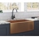 preview thumbnail 1 of 8, Ruvati 30-inch Apron-Front Farmhouse Kitchen Sink - Copper Tone Matte Bronze Stainless Steel Single Bowl - RVH9660CP - 8' x 11'