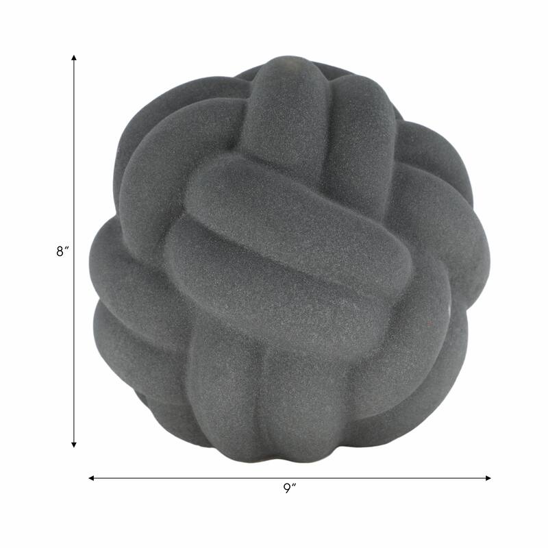 Sagebrook Home Modern Stoneware Ceramic Orb Decorative Accent Sculpture for Contemporary Spaces