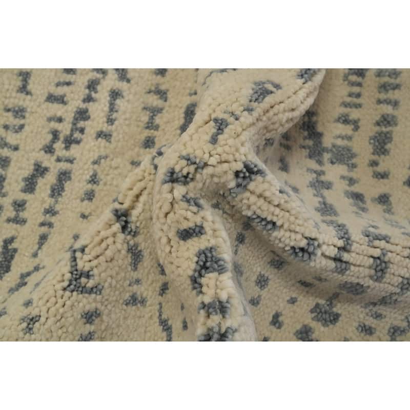 Handmade Wool Modern Gabbeh Indian Runner Rug 2x8 - 8' 1'' X 2' 4''