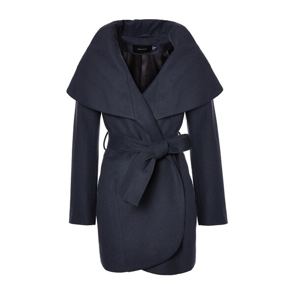 tahari shawl collar coat