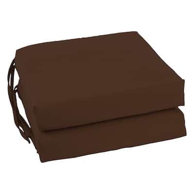 16-inch Square Indoor Twill Chair Cushions (Set of 2 or 4) - 16 x 16
