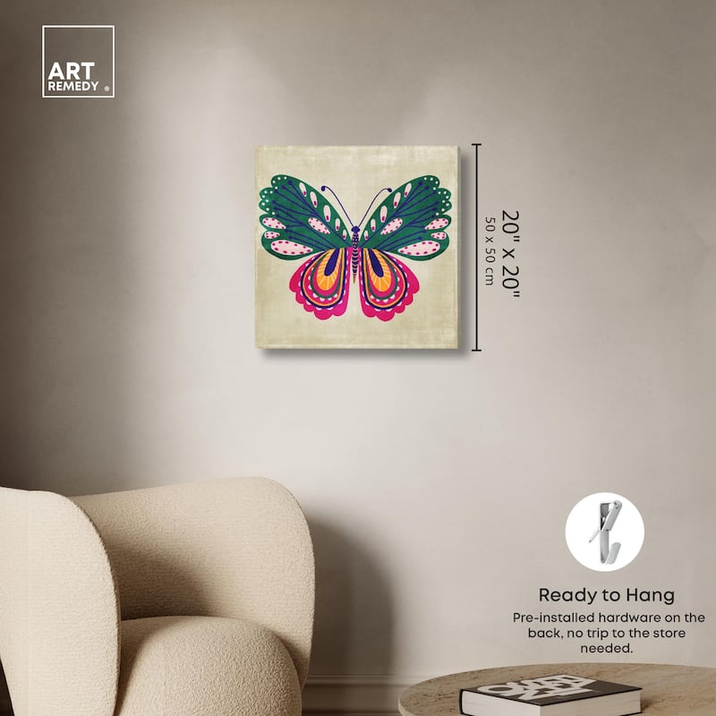 Butterfly Wings Canvas by Art Remedy, Gallery Wrapped