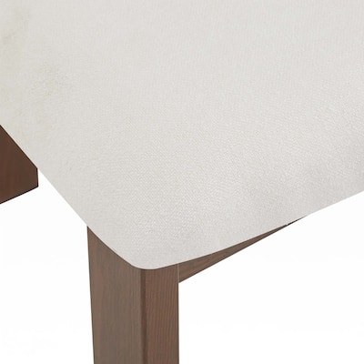 Upholstered Armless Dining Chairs With Metal Legs (Set of 2)