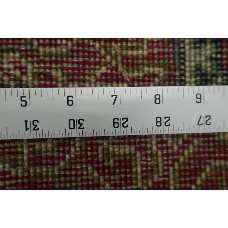 Hand Knotted Oriental 100% Wool Carpet Traditional All-Over Beige & Ivories Tabriz Area Rug - 11' 1'' X 8' 3''