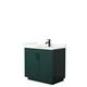 Option Green, Black Trim, Giotto Quartz Top