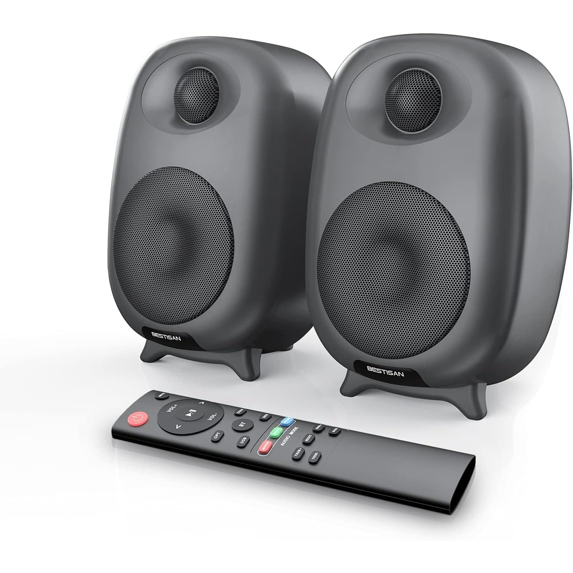 BESTISAN SR06 Bookshelf Speakers with Bluetooth 5.0