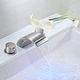 preview thumbnail 8 of 18, Two Handle Matte Black Waterfall Bathroom Faucet