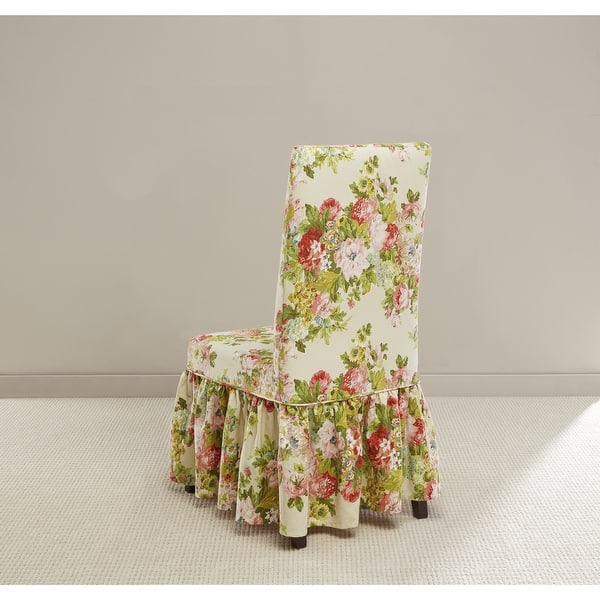 Juniper Green WB PBV2042 - 40 | Long-Skirt Dining Chair Slipcover