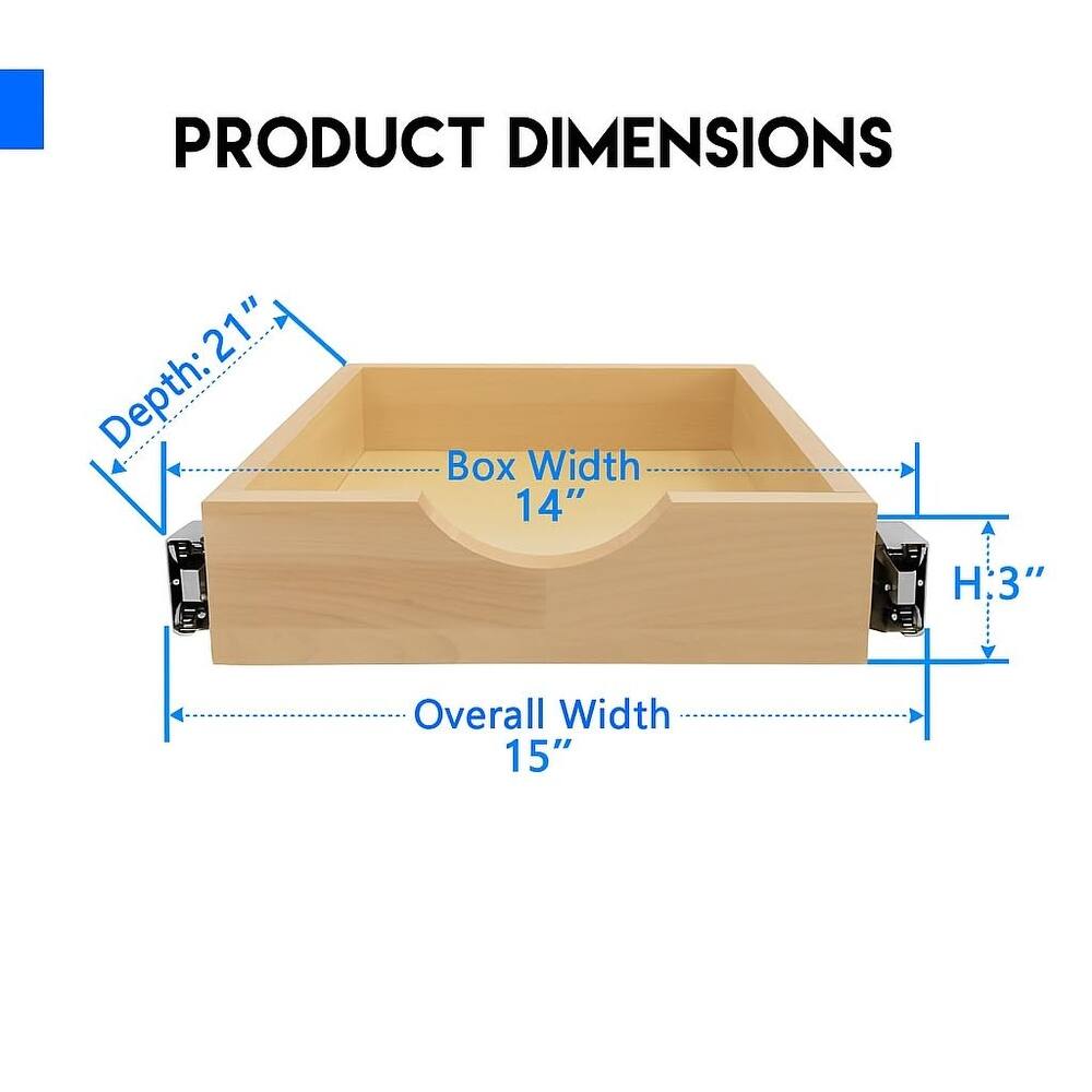 Fully Assembled Soft Close Slide Out Cabinet Drawer for Kitchen