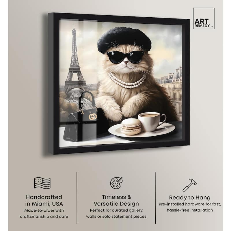Cat in Paris Treats Shadowbox by Art Remedy