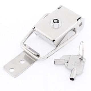 Suitcase Locking Spring Loaded Toggle Latch Catch Clamp Silver Tone ...