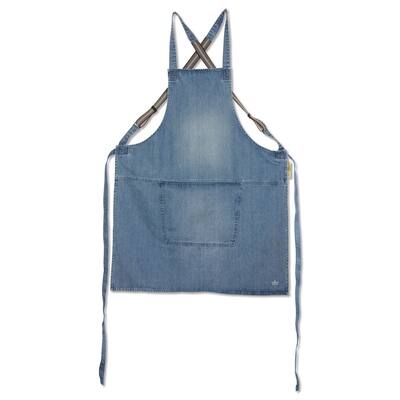 Suspender Style Apron - Blue