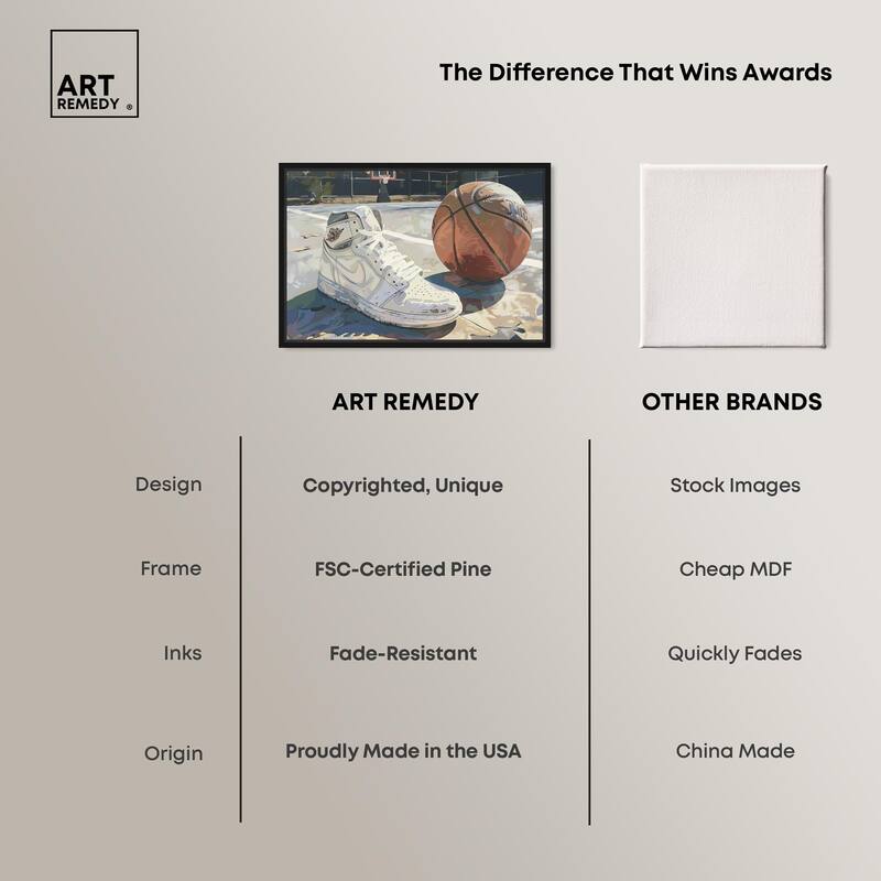 Washed Out Court Canvas by Art Remedy