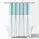 preview thumbnail 11 of 15, Lush Decor Tulle Skirt Colorblock Shower Curtain