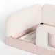 preview thumbnail 14 of 124, Twin/Full/Queen Teddy Fleece Floor Bed with Upholstered Safety Rails and Pocket