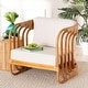 preview thumbnail 2 of 9, Corsa Modern Bohemian Natural Rattan Arm Chair