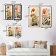 preview thumbnail 4 of 10, Designart "Colorful Botanical Pointillism" Abstract Botanicals Framed Wall Art Set Of 2 - Wall Set For Home Decor