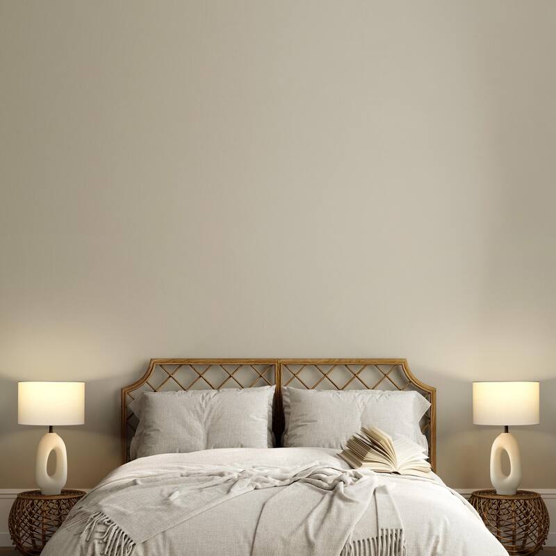 Brightech Artemis 22" Beige/Cream Standard Traditional LED Super Bright Table Lamp with Linen Drum Shade & Built-In USB-C Port