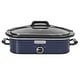 preview thumbnail 12 of 16, Magnifique 4-Quart Slow Cooker with Casserole Manual Warm Setting 4QT - Blue