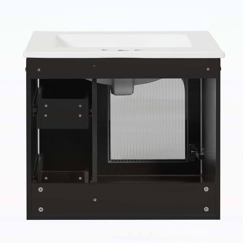 24" Bathroom Vanity Set Wall Mounted for Small Space