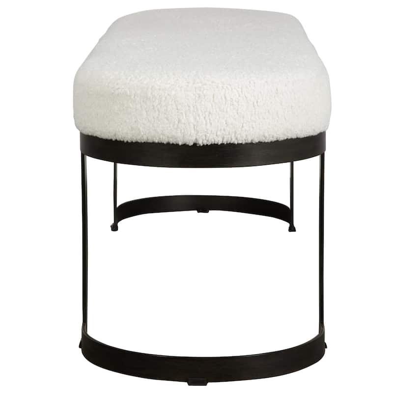 Upholstered Hand Forged Bench - 60"