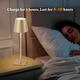 preview thumbnail 3 of 30, C Cattleya 4-Pack LED Cordless 3CCT Dimmable Portable Table Lamps