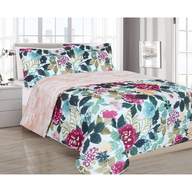 BARBARIAN by Barbra Ignatiev Fashion Floral Quilt Set
