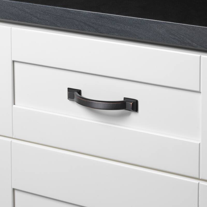 GlideRite 5-Pack 3 in. CC Arched Square Oil Rubbed Bronze Cabinet Pull - Oil Rubbed Bronze