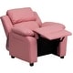 preview thumbnail 95 of 106, Deluxe Padded Contemporary Kids Recliner with Storage Arms
